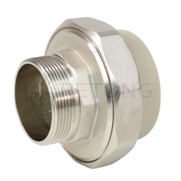 Муфта PP-R сер комб разъем Дн63х2" НР VALFEX 10156050Г