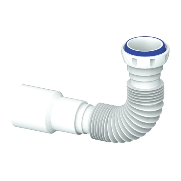 Гофра с гайкой 1 1/2"x40/50 L=230-400мм Unicorn D45