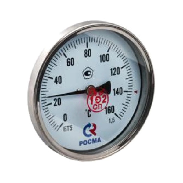 Термометр биметалл БТ-41.211 160С Дк80 L=64 G1/2" осев Росма 00000002472