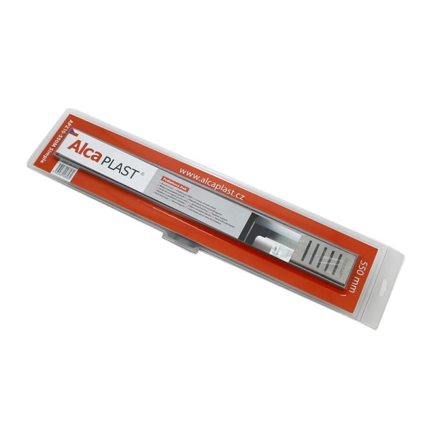 Лоток душев гор/вып комб/з Дн40 550х60 нж/реш мат Alca AG100401550