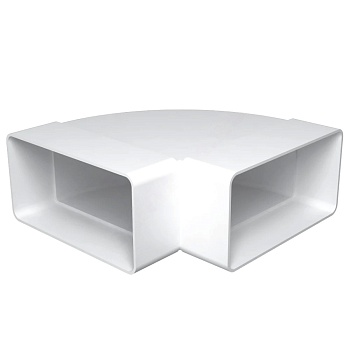 Колено прямоуг 90гр пласт 60х120 горизонтальное Эра 612КГП