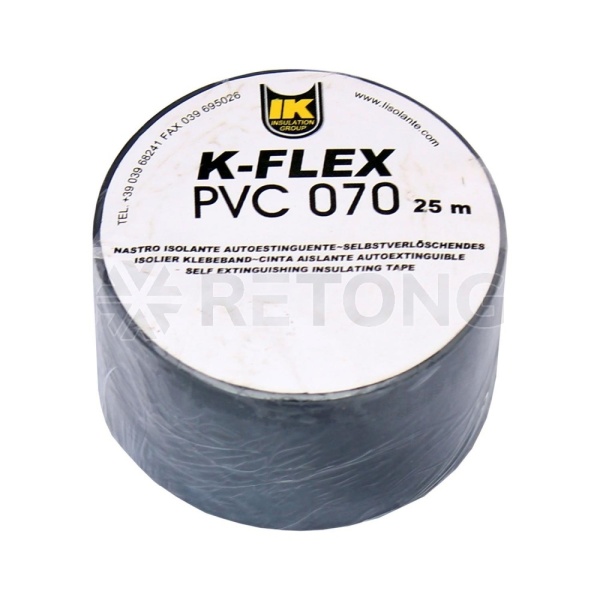 Лента PVC AT 070 ПВХ 38мм х 25м самокл черн K-flex 850CG020001