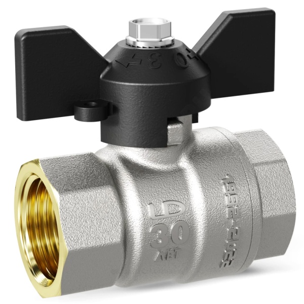 Кран шар лат газ Pride нк Ду15 Ру40 м/м баб LD 47.15.В-В.Б