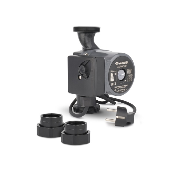 Насос циркуляционный Varmega VMCP01 Basic 32/60 180, VMCP01-32601802, с гайками