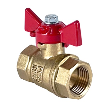 Кран шар лат 11Б27фт1М Ду20 Ру40 м/м баб VALFEX VF.217.LB1.034.DP