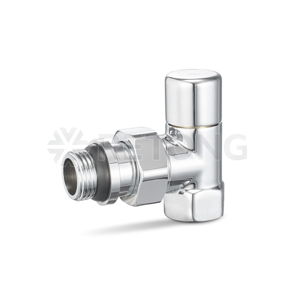 Радиаторный клапан ручной регулировки Varmega VMDV01-410404, 1/2" ВР-НР, угловой, хромированный