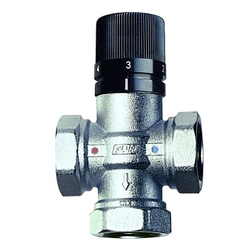 Клапан смес т/стат лат Ду15 Ру10 м/м Kvs2.2 25-65C Far FA 3950 12