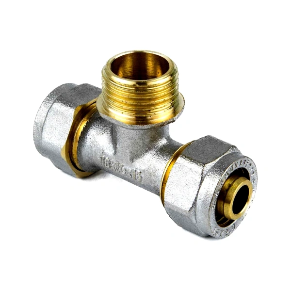 Тройник МП обж лат Дн16х1/2"х16 НР Aquasfera 7014-01 .
