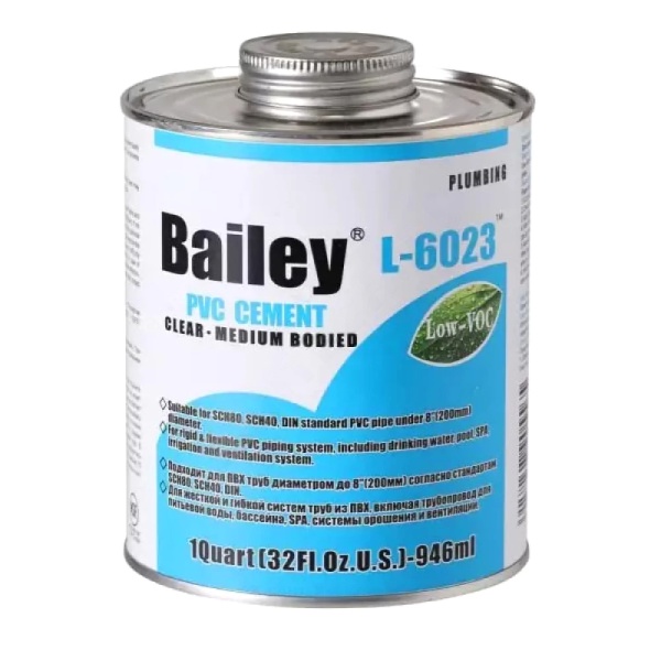 Клей для труб ПВХ 946мл Bailey L-6023