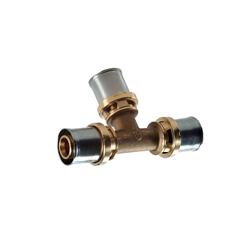 Тройник МП/PE-X пресс лат Дн32 Giacomini RM150Y011