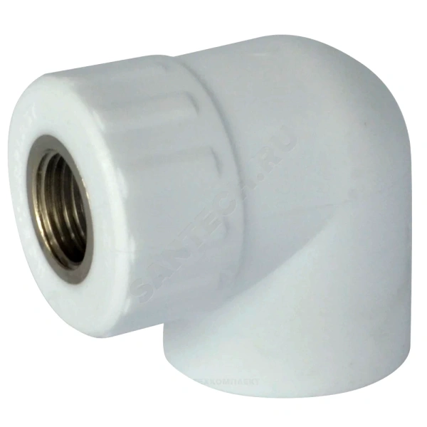 Угольник PP-R бел комб Дн20х1/2" ВР РосТурПласт 10790