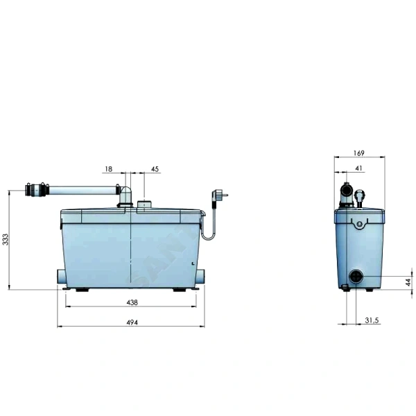 Установка канализационная SANIACCESS Pump 230В SFA