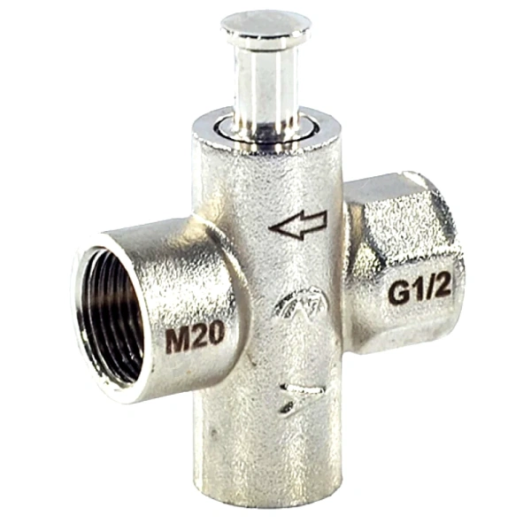 Кран д/ман кноп лат G1/2"-М20х1,5 Ру16 м/м Пензапромарматура 007011000