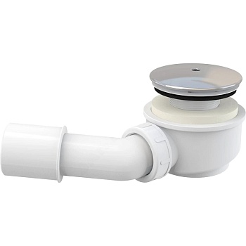 Сифон д/поддона h=58мм 1 1/2"x60 пер/тр 45гр хром Alca A471CR-60