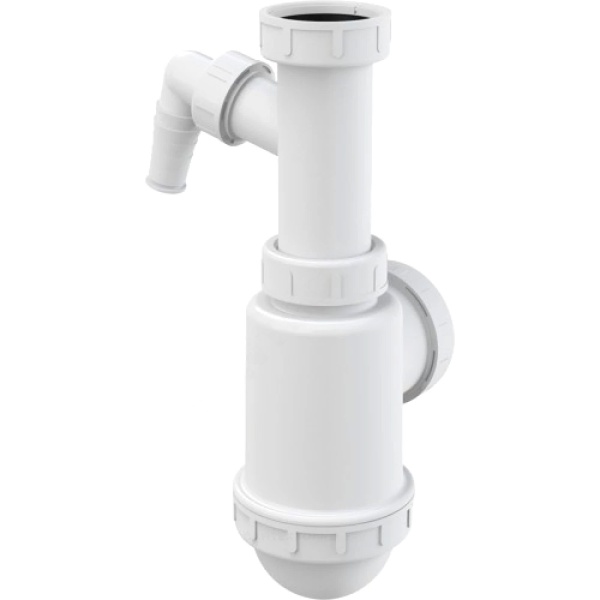 Сифон мойки бут б/вып 1 1/2"x40/50 отв Alca A443P-DN50/40