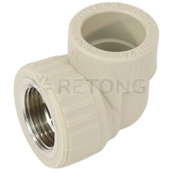 Угольник PP-R сер комб Дн20х3/4" ВР VALFEX 10125120Г