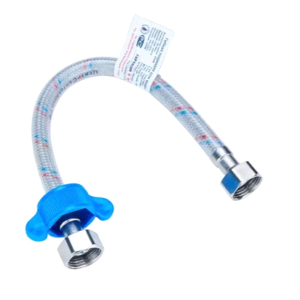 Подводка гибкая д/воды нейлон Н1/2"-Н1/2" 1.2м нж/г dвн8 Подольск ГП002012