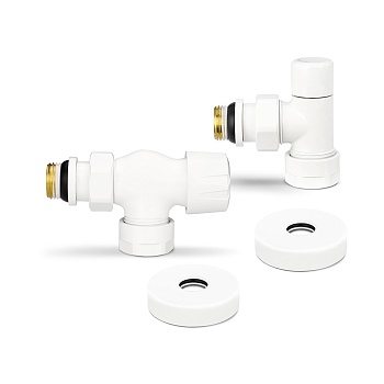 Комплект термостатический с запорным клапаном Varmega №3 VMDV12-110415, 1/2" x 3/4"EK ВР-НР, осевой,