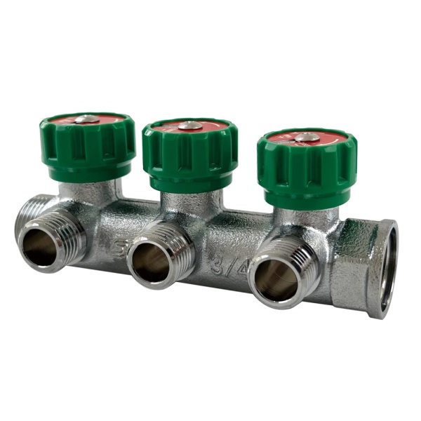 Коллектор лат клап рег 1" м/р 4в 1/2" ПУ н/р 45мм M110 SantechSystems