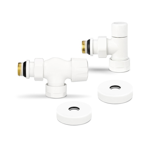 Комплект термостатический с запорным клапаном Varmega №3 VMDV12-110415, 1/2" x 3/4"EK ВР-НР, осевой,