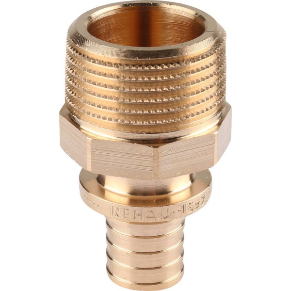 Муфта PE-X бр аксиал Дн16х3/4" НР RAUTITAN RX+ Rehau 14563121001