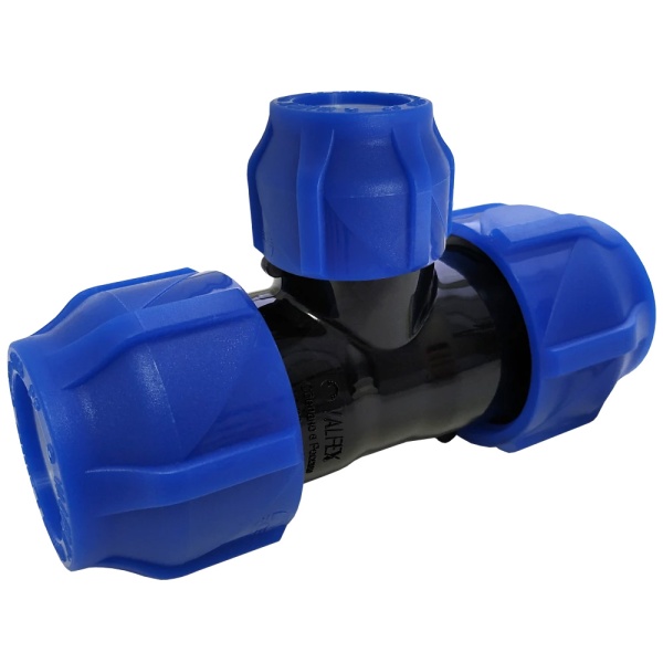 Тройник перех компресс ПЭ Дн25х20 Ру16 VALFEX 1210012252025