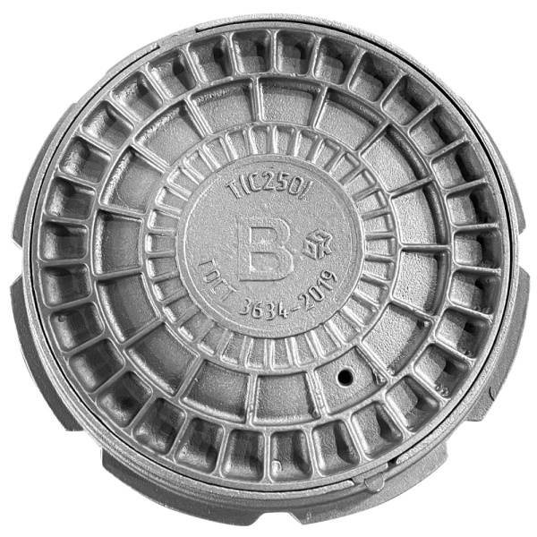 Люк чуг водопровод (В) кругл Т(тяжелый) С250 Т(С250)-1-60 ГОСТ 3634 ДПК