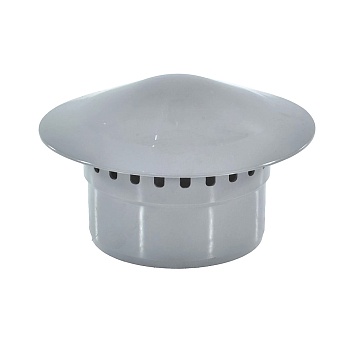Зонт PP-H вентиляц сер б/н Дн110 BASE VALFEX 26106110