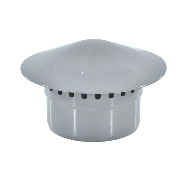 Зонт PP-H вентиляц сер б/н Дн110 BASE VALFEX 26106110