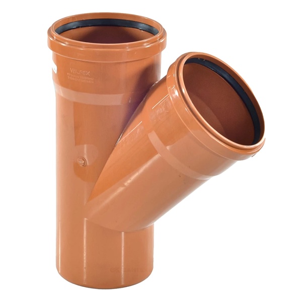 Тройник PP-B кор б/н Дн110х110х45гр в/к VALFEX 32110110