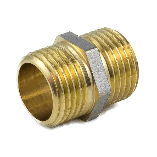 Ниппель лат Ду20 НР никель ГОСТ 32585 Aquasfera 9022-02