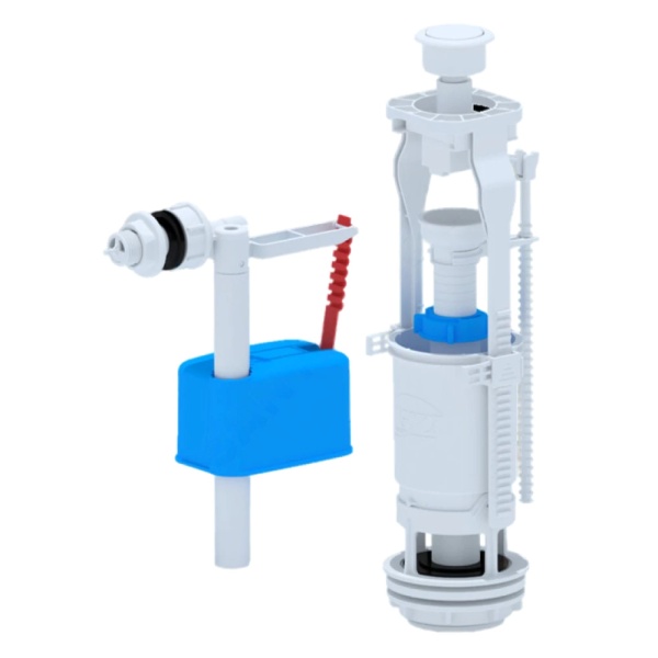Арматура д/бачка набор 1/2" пл/ш б/под бел кноп 1реж АНИ Пласт Эконом WC6050