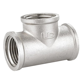 Тройник лат Ду40 м/м никель LD.67.514.40