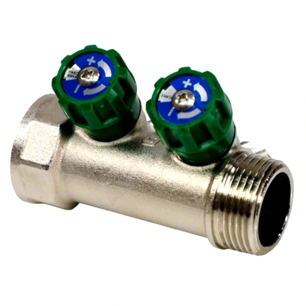 Коллектор лат клап рег 1" м/р 2в 1/2" ПУ н/р 36мм M210 SantechSystems
