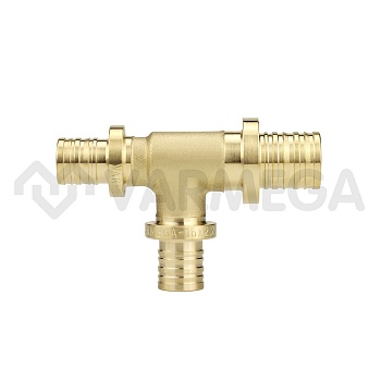 Тройник переходной Varmega Slide-fit VM50576, 32x32x25 мм, аксиальный, латунь