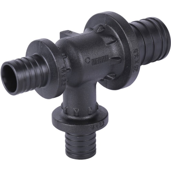 Тройник PE-X PPSU аксиал Дн25х16х16 перех RAUTITAN PX Rehau 11600821001