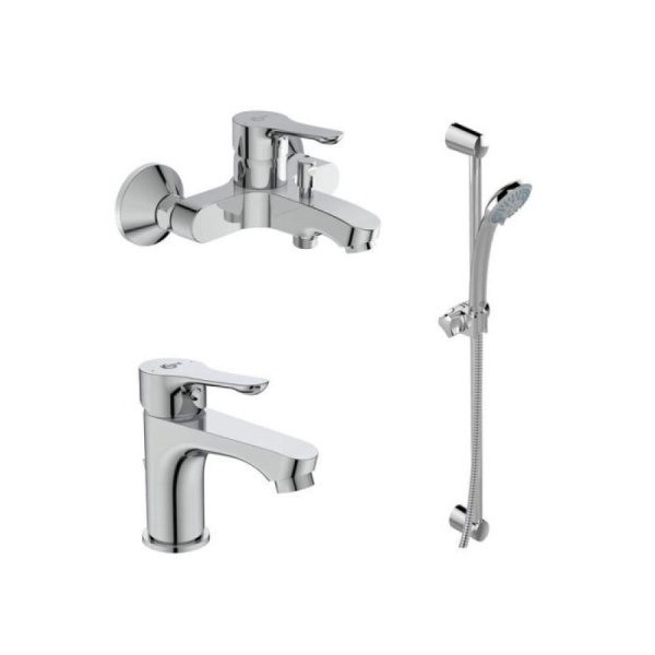 Смес/ванна ALPHA однор дл/изл плоск Lобр б/к Ideal Standard BD044AA