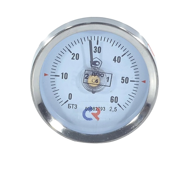 Термометр биметалл БТ-30.010 60С Дк63 накладной Росма 00000002386