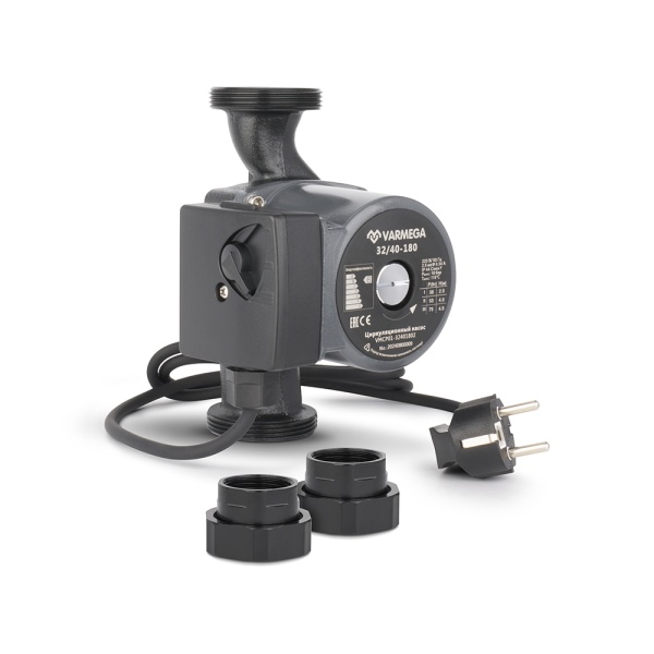 Насос циркуляционный Varmega VMCP01 Basic 32/40 180, VMCP01-32401802, с гайками