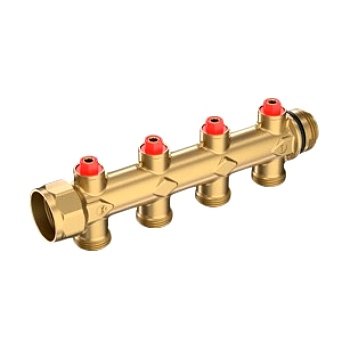 Коллектор лат клап баланс 1" м/р 4в 3/4" ЕК н/р 50мм Giacomini R583SY104