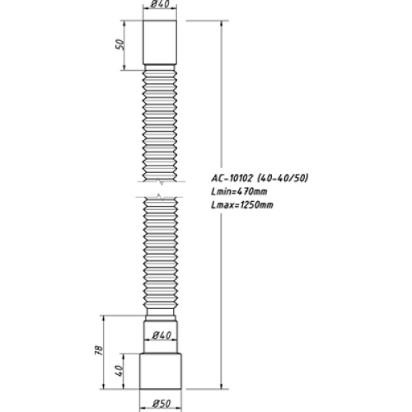 Сифон д/поддона h=65мм 1 1/2"x90/40 хром АНИ Пласт E320C
