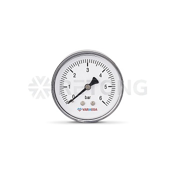 Манометр аксиальный Varmega VMMT08-630602, диаметр 63 мм, 6 бар, 1/4"