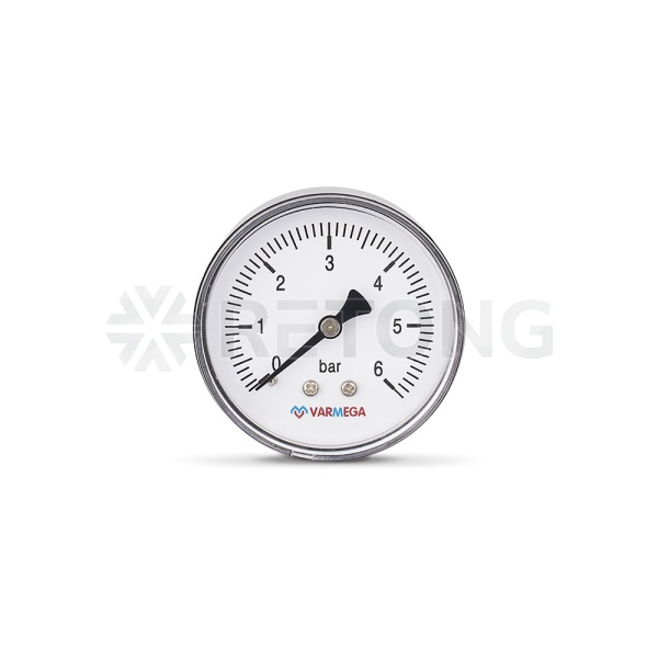Манометр аксиальный Varmega VMMT08-630602, диаметр 63 мм, 6 бар, 1/4"