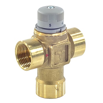 Клапан смес т/стат лат Ду15 Ру10 м/м Kvs1.5 30-60C Icma 90149AD05
