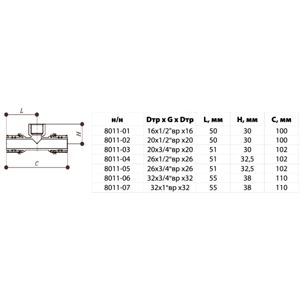 Коллектор лат клап рег 1" м/р 2в 3/4" ЕК н/р 50мм Aquasfera 9039-07