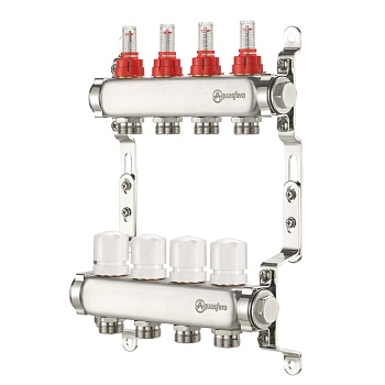 Группа коллект нерж расход 1" м/м 9в 3/4" ЕК н/р Aquasfera 9503-08