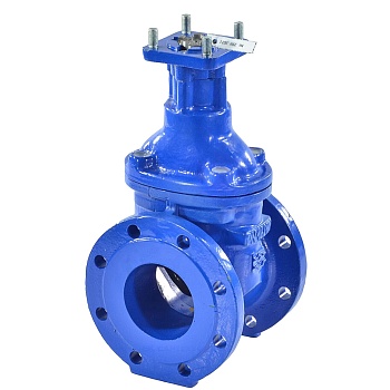 Задвижка чуг аналог МЗВ Ду100 Ру16 75C п/эл Завод им Гаджиева