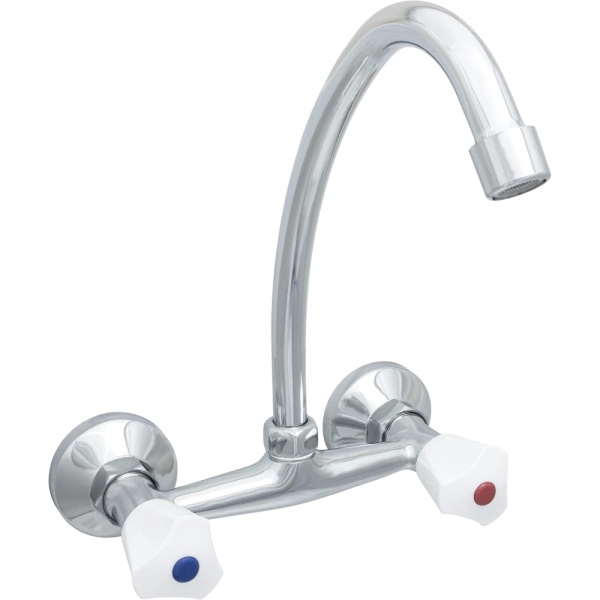 Смес/мойка ЦС 293 бел к/затв в/изл пл/мах настен Стандарт Подольск СМ507701