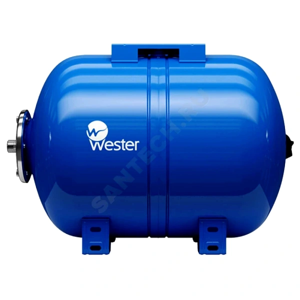 Гидроаккумулятор гориз син 50л 10атм 1" НР WAO Wester 0-14-0970