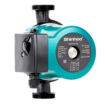 Насос циркул BASIC 25-12S PN10 230В в/к Shinhoo 71211010